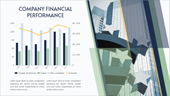 grouped column and line chart