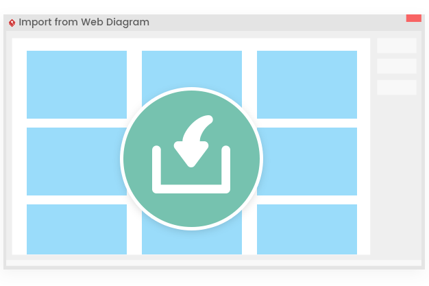 Enhanced web diagram import: 10+ new types added