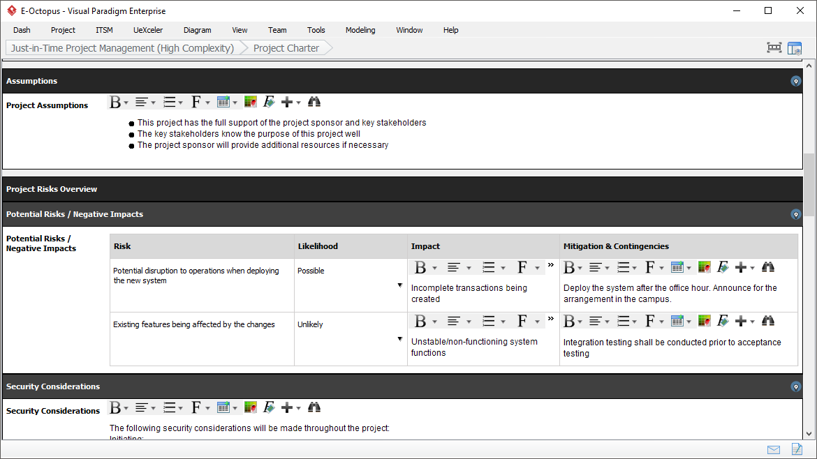 Form-based Process Deliverables