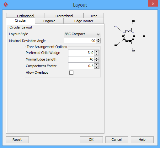 BBC Compact Circular Layout setting