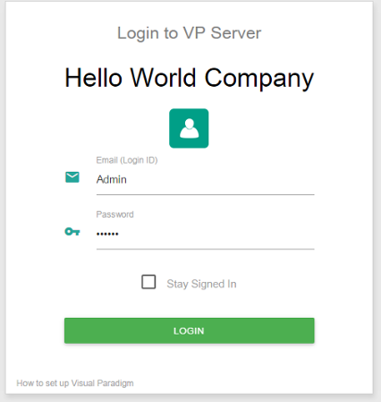 Login VP Server