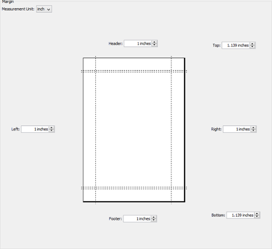 Adjusting margins