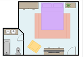 Master bedroom floor plan template