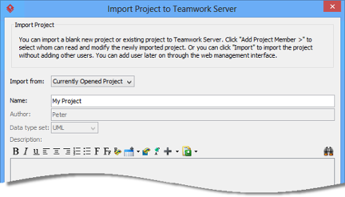 Import project