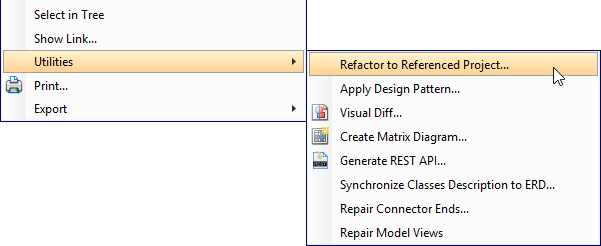 Refactor a class diagram