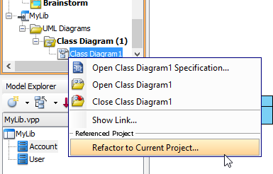 Refactor class diagram