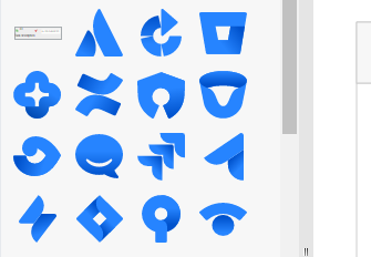 Rich set of wireframe symbols