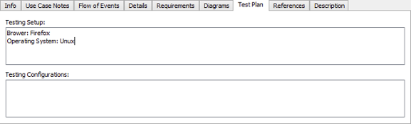 Test Plan of use case