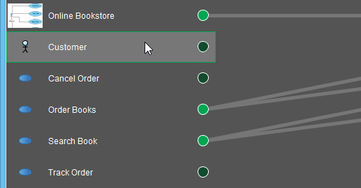 Selecting an actor to re-order