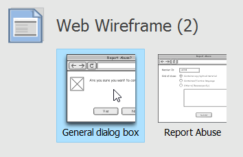 Selecting a wireframe