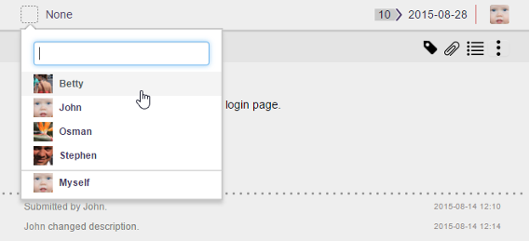 Setting assignee