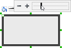 Adjusting the thickness of border