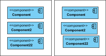 Effect of snap-to-grid on and off (left and right hand side)