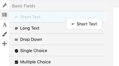 Form Builder - Step 1