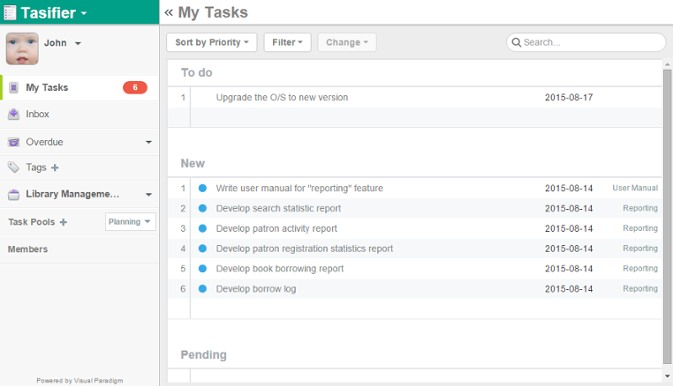 My Tasks