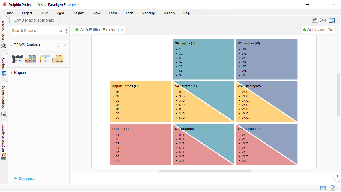 TOWS Analysis Tool