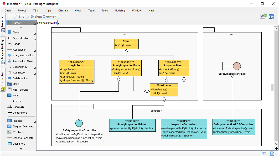 Agile UML Diagram Tool