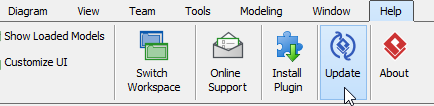 Running Visual Paradigm Update