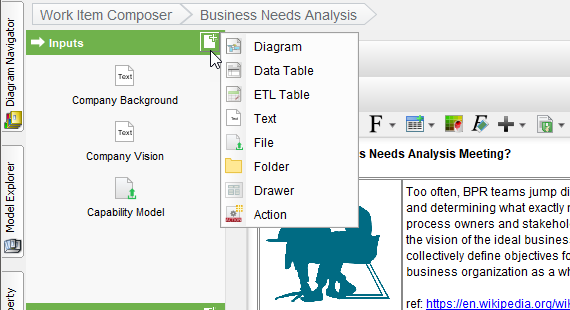 Define inputs and outputs